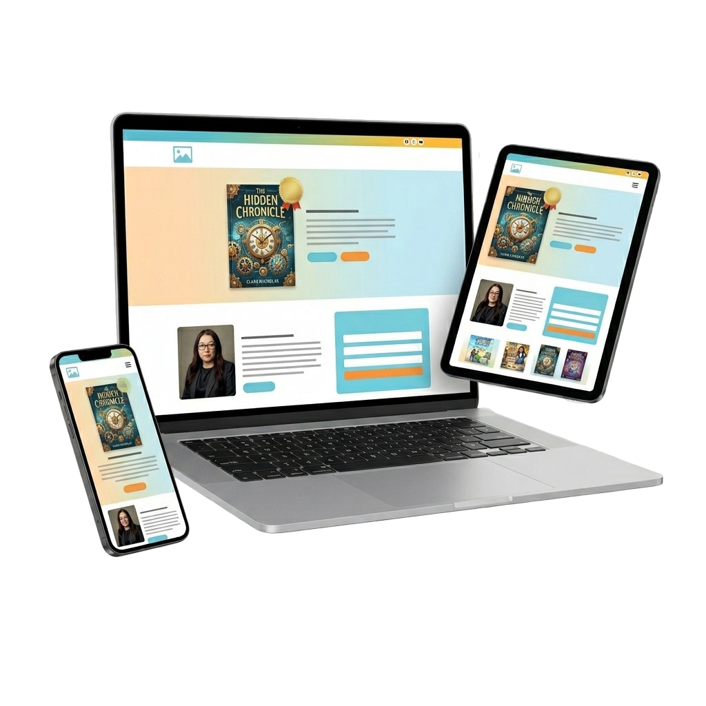 InkStone Publisher author website built to grow